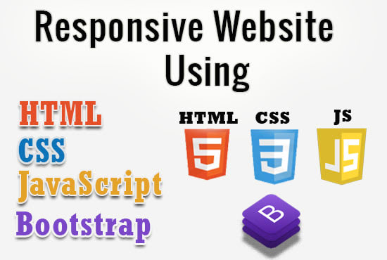 Create a responsive website using html css and js by Salahlok | Fiverr