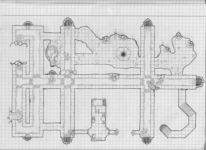 draw custom dungeons and dragons maps in a homey style