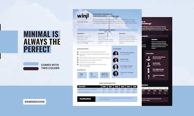 design capabilities one pager sheet, sell sheet, fact sheet
