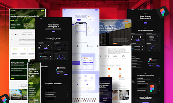 make figma website design UI UX and figma landing page design