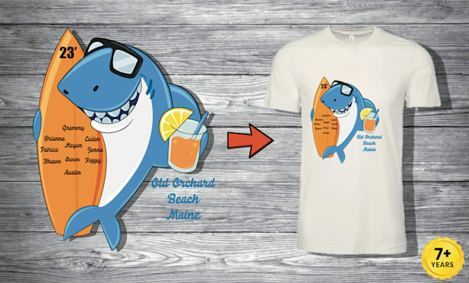 draw awesome cartoon t shirt design for you