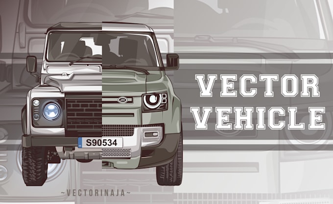 illustrate your vehicle into amazing vector art