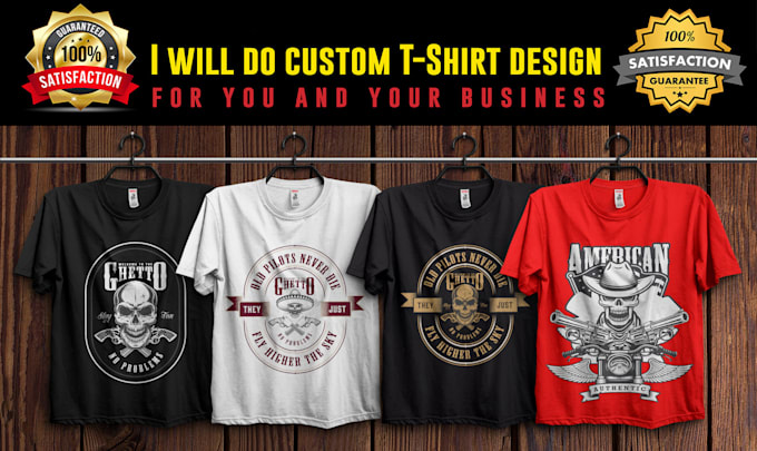 do custom t shirt logo design within 12 hours