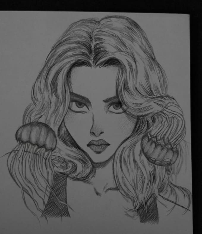 Draw a realistic pen or pencil portait sketch from your photo by