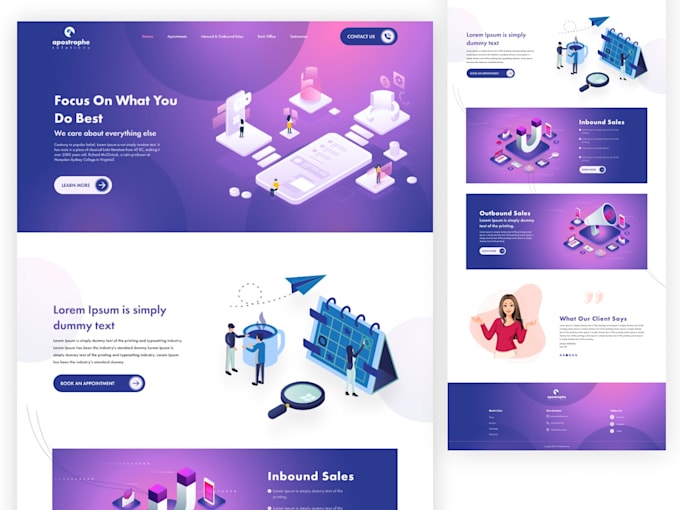 Design develop a custom responsive website in html, css, javascript ...