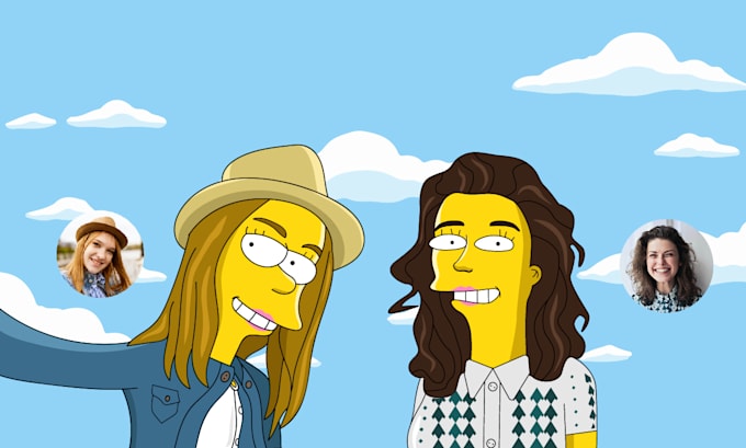 turn your photo into a yellow cartoon character