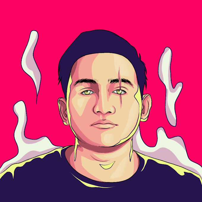 make your photo into pink style vektor