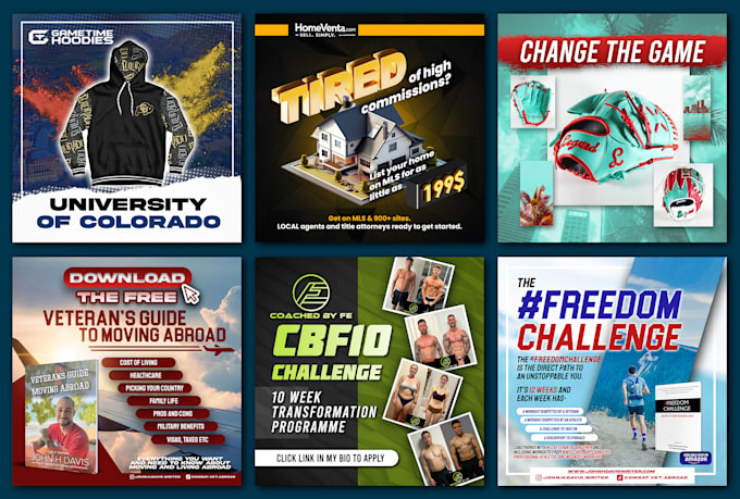 graphic design facebook, instagram ads for social media