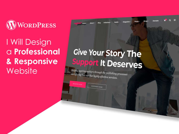 design a professional and responsive wordpress website