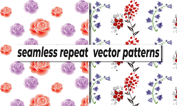 design seamless repeat flat fabric vector patterns