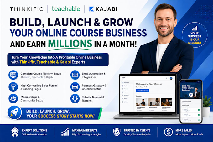 be your kajabi thinkific teachable expert