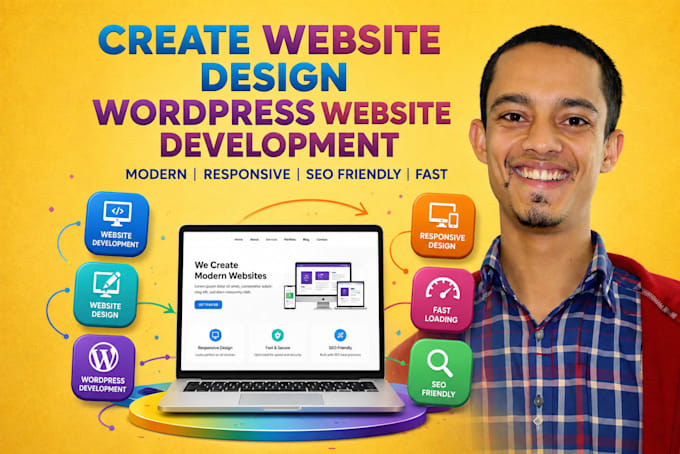 create website development, website design, wordpress website redesign
