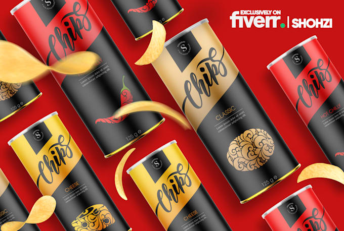 design premium food packaging and label