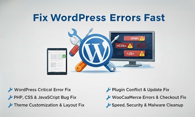 fix wordpress, PHP, html, CSS, js, jquery errors, issues, bugs, customize theme