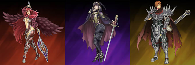 draw fantasy, anime, game, dnd character illustration
