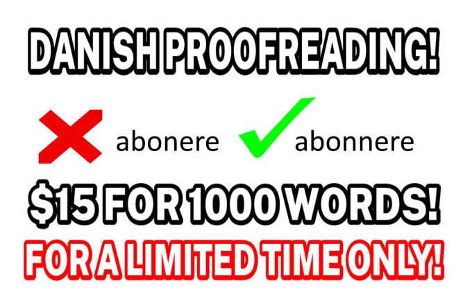 be your proofread and edit your text
