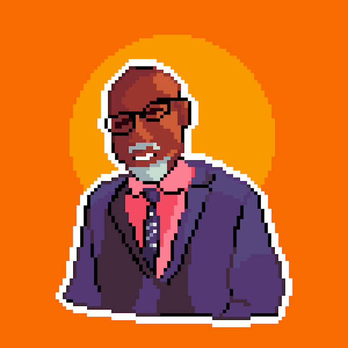 Create a medium size pixel art portrait with body by Levynuen Fiverr