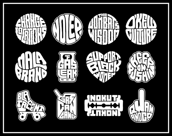 design custom hand lettering typography logo for clothing brand or tshirt