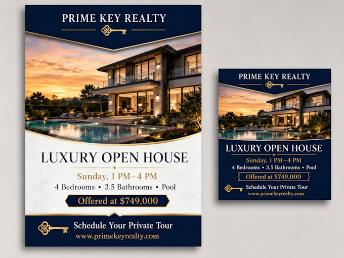 design a professional flyer or social media advertisement