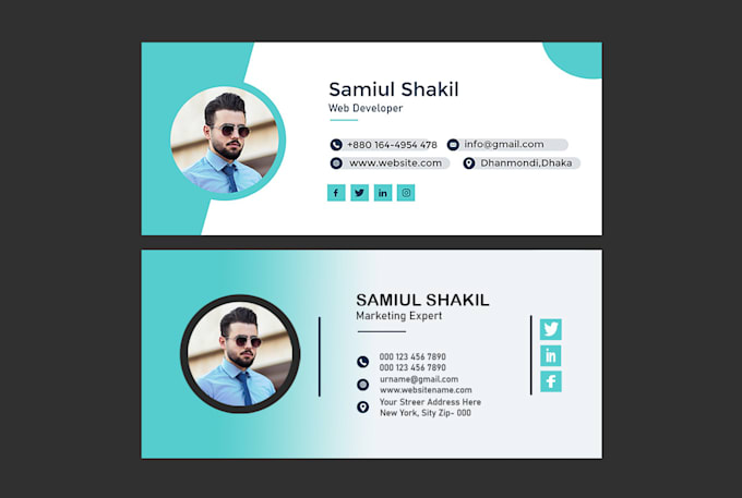 create HTML email signature or clickable email signature