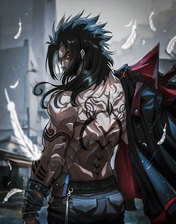 draw high quality anime art and character illustrations of your oc