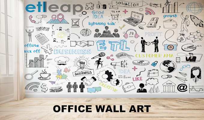 design creative wall art, decal, mural and doodles