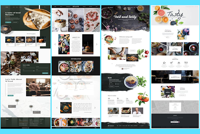 create food and travel blog website