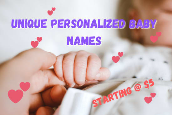 create or suggest unique baby names for your bundle of joy
