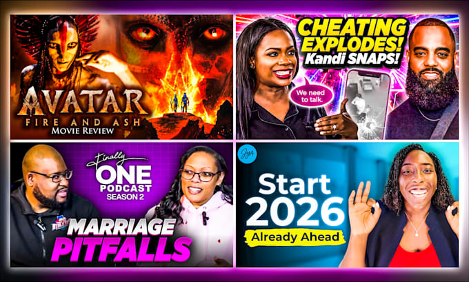 design amazing youtube thumbnail