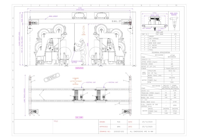 do 2d cad drawing and solidworks 3d modeling