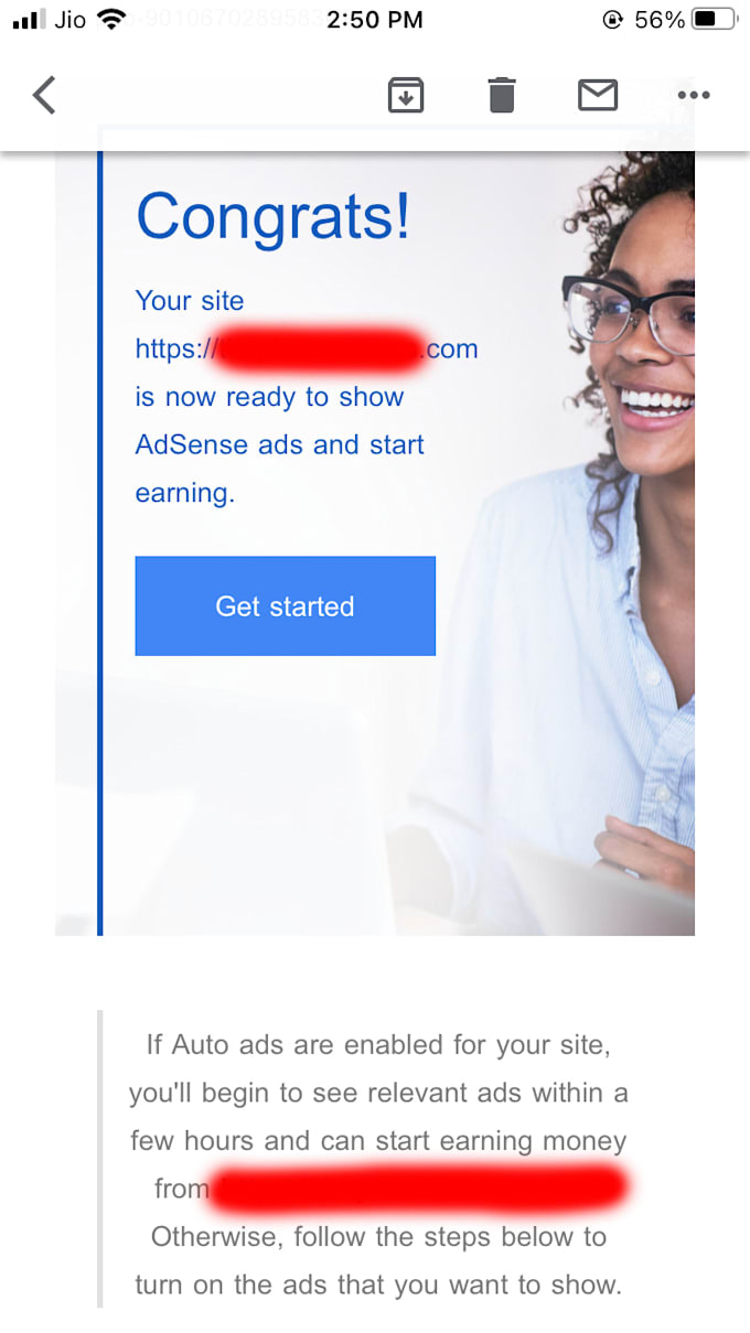 design website and approve google adsense on your domain