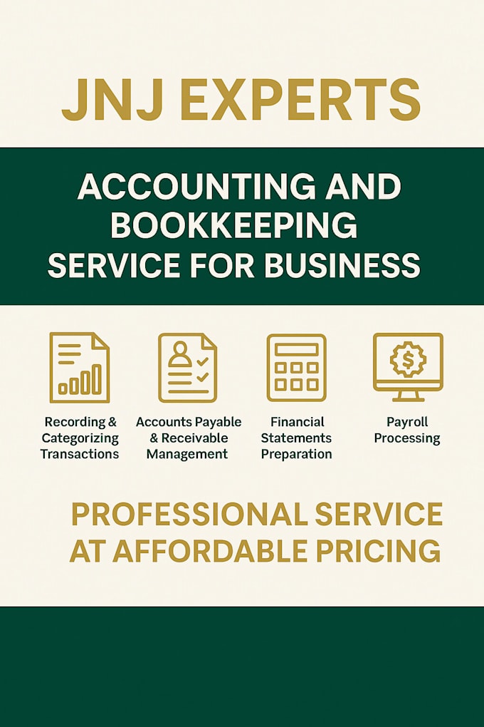 do monthly bookkeeping service and submit report