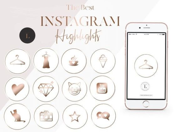 Create instagram story highlight icons in 12 hours by Assmaeae | Fiverr
