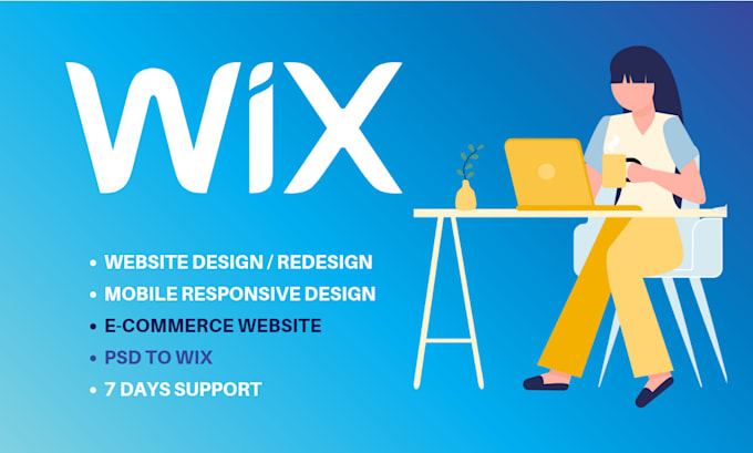 design wix landing page and wix website