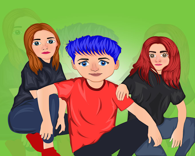 draw cartoons, character design, cartoon illustrations