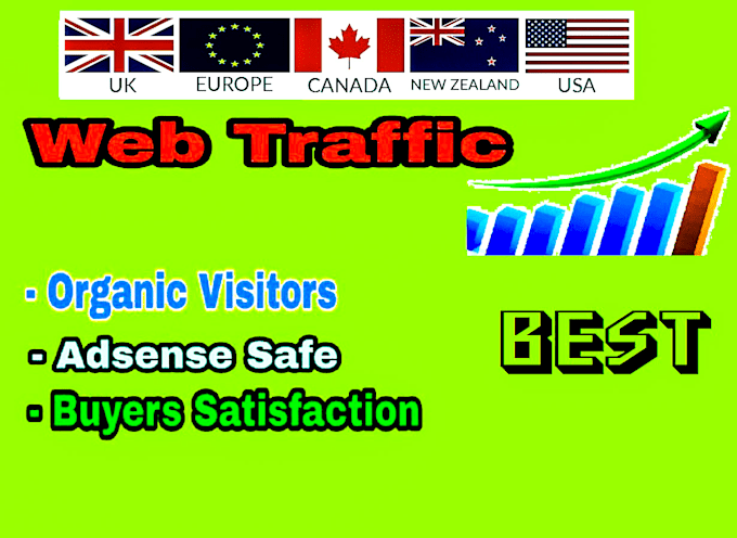 drive organic web traffic with USA UK canada targeted