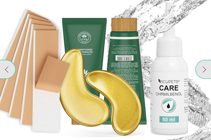render cosmetic, beauty, skincare bottles and packaging