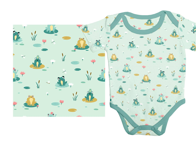 create kids, baby seamless pattern