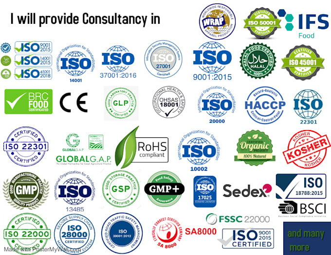 provide iso 9001 14001 45001 27001 consultancy
