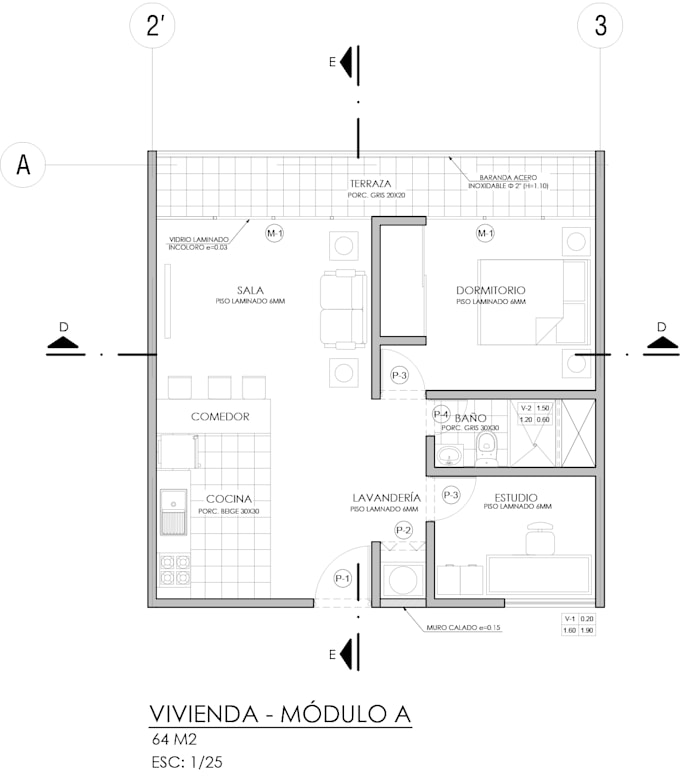 draw, redraw 2d architectural floor plan, blueprint autocad