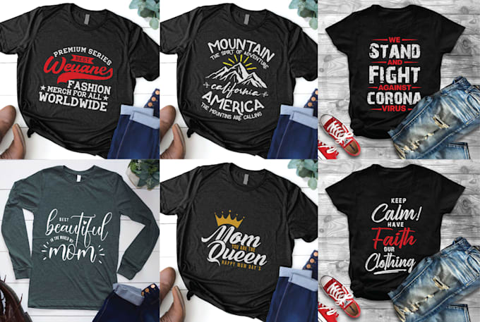 do minimalist text based t shirt design