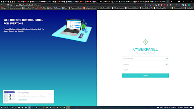 setup configure and fix cyberpanel