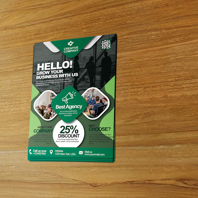 design creative and unique flyer