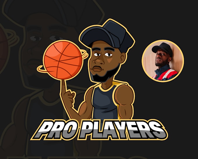 design portrait cartoon mascot logo