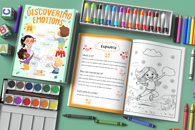create coloring book cover design for adults and kids amazon KDP