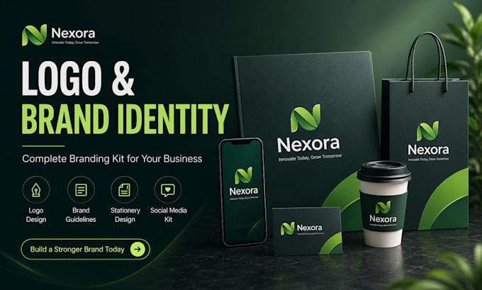 design a logo, brand identity and branding kit