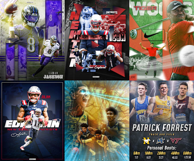 make your sports edits or sports posters and graphics