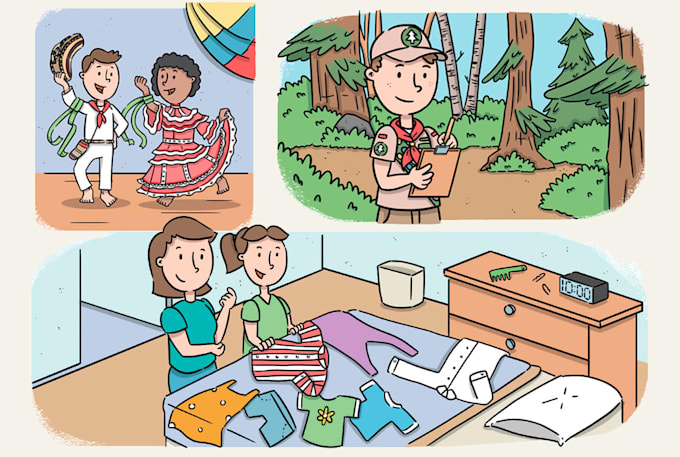 Draw childrens illustrations for books and more by Thepinkfire | Fiverr