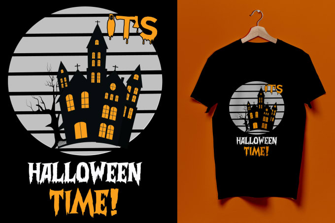 creat awesome and custom halloween t shirt design for you