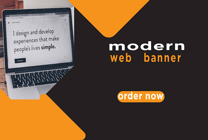 design modern web banner